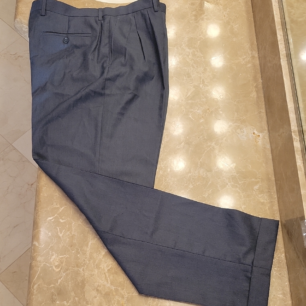Lauren Ralph Lauren Gray Dress Pants Pleated Front,  34x32
